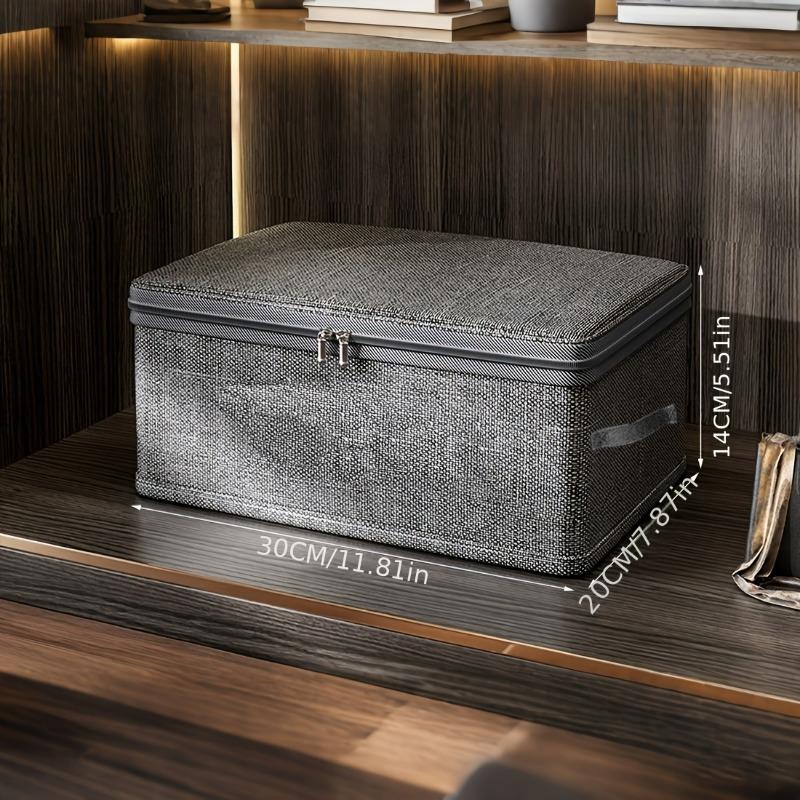 Stackable Foldable Fabric Storage Boxes with Lids and Handles Rigid and Foldable Storage Boxes Clothing Lockers Under-Bed Storag