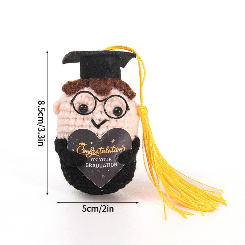 Crochet Decoration Desk Accessorie Cartoon Crochet Ornament Office Accessorie Christmas Halloween Party Guests Gifts