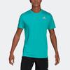 Adidas Футболка Over The Run Performance Cooling, мужские топы, голубые HB7464