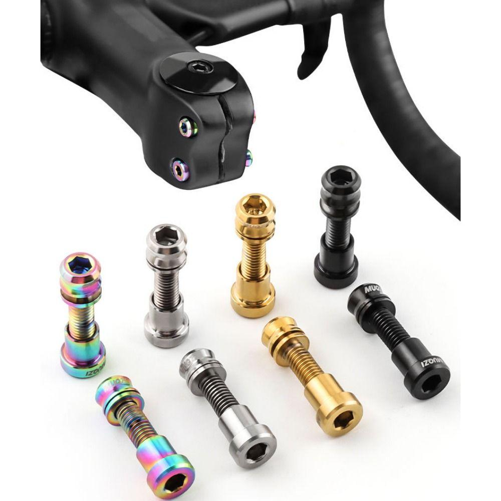 Aluminum Zinc Zinc Alloy Bike Handlebar Stem Lock Bolt M5*17mm Bike Lock Screw Fastener  Folding
