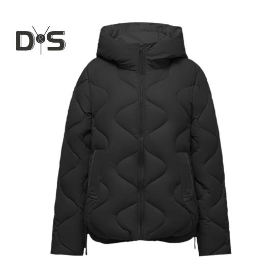 Женское зимнее пуховое пальто с подкладкой, ветрозащитное, с капюшоном, длинными рукавами, свободное, утолщенное, с карманами, однотонное, с защитой шеи, застегивающееся на молнию, уличное хлопковое пальто