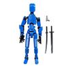 3D Printed Multi-jointed Robot Action Figure with Weapon Robot Model Movable Joint Figurine Desktop Decoration Ornament