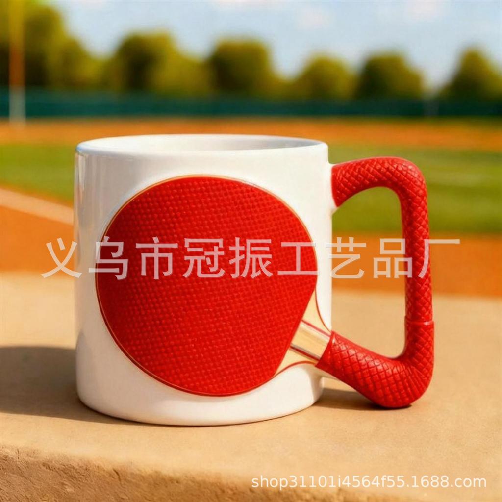 Sports Ball Ceramic Mug, Baseball/football/basketball Shaped Coffee Cup With Lid, Ornament, Gift for Sports Enthusiasts