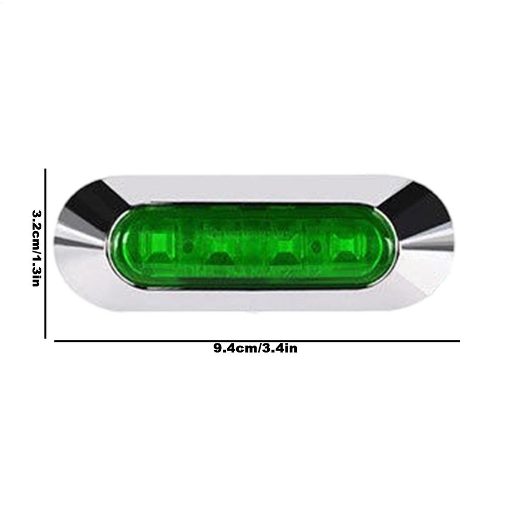 Боковой фонарь грузовика 4 LED Задний боковой габаритный фонарь и указатели поворота 12/24v Указатели поворота Светодиодный боковой габаритный фонарь Лампа