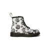 Dr. Martens 1460 Junior Full Print Polka Dot Mid-Top Casual Zip Boots Waterproof Durable Childrens Leather Boots Kids Boots Black White 27071009