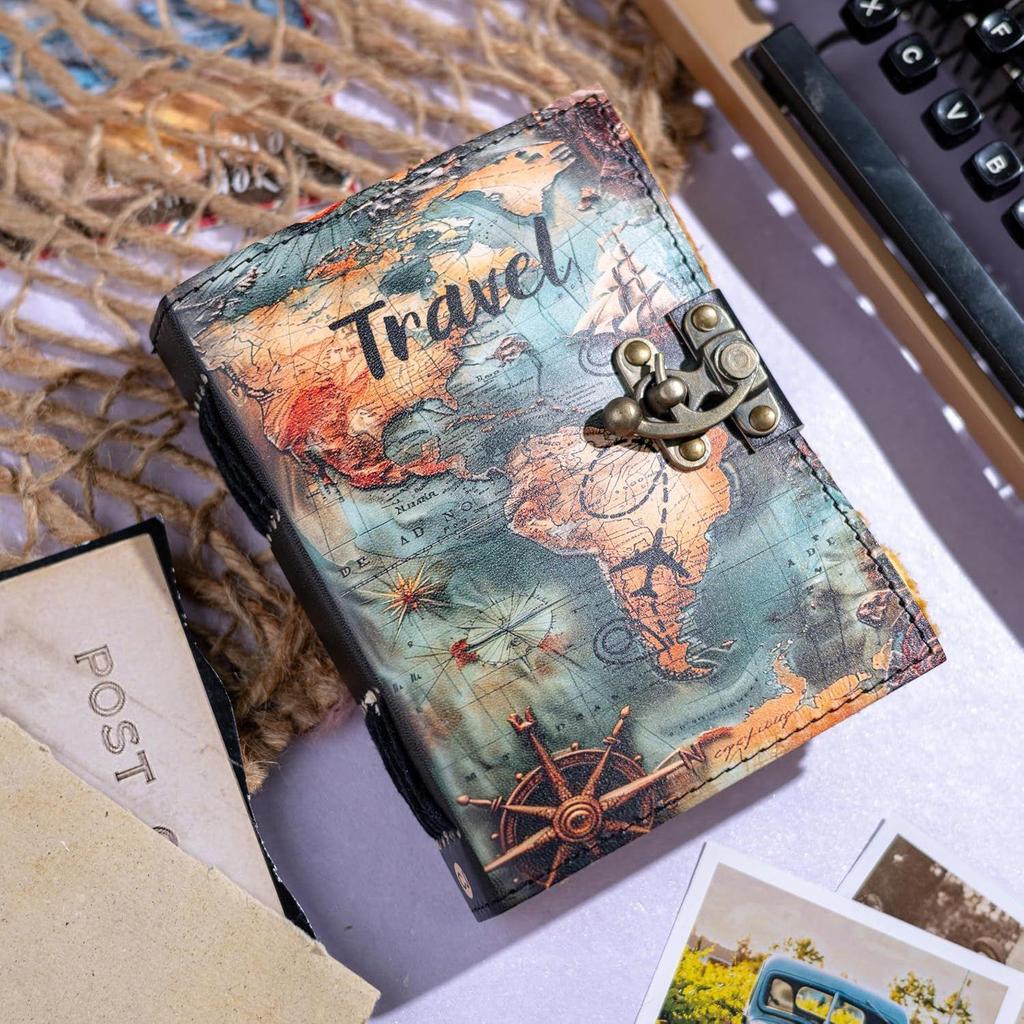 CRAFT JUNKY Винтажный кожаный дневник-журнал для женщин и мужчин Дорожный дневник-блокнот для записей