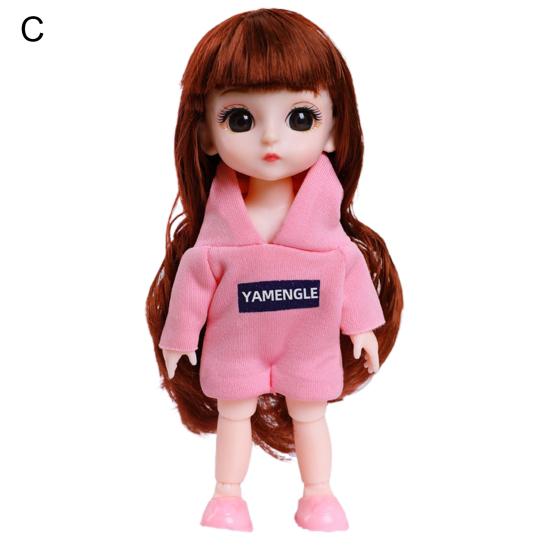 Игрушка для кукол 6 дюймов Изысканный Прост в уходе Удобный на ощупь 44204 Кукла с большими глазами для развлечений