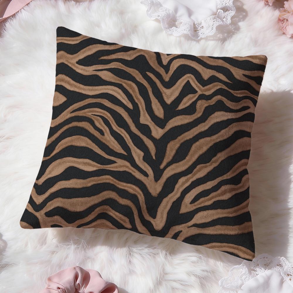 Zebra Stripes Cushion Cover Premium Comfort Reversible Pillow Cove Two in One Design for Any Room Car Interior