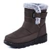 Shoes Women's Large Size Snow Boots Winter New Polyurethane Women's Boots Piled Thickened Warm Long Cotton Shoes