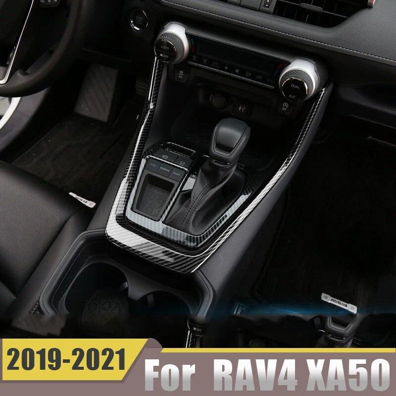 Для Toyota RAV4 XA50 2022 ABS пластик автомобиля внутренняя коробка переключения передач крышка панели отделка рамки украшения аксессуары