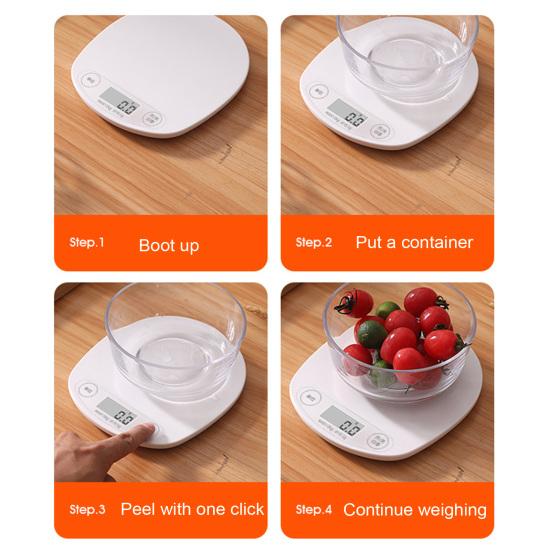 1 комплект электронных весов, легко читаемый цифровой дисплей, кухонные весы для точного приготовления и выпечки