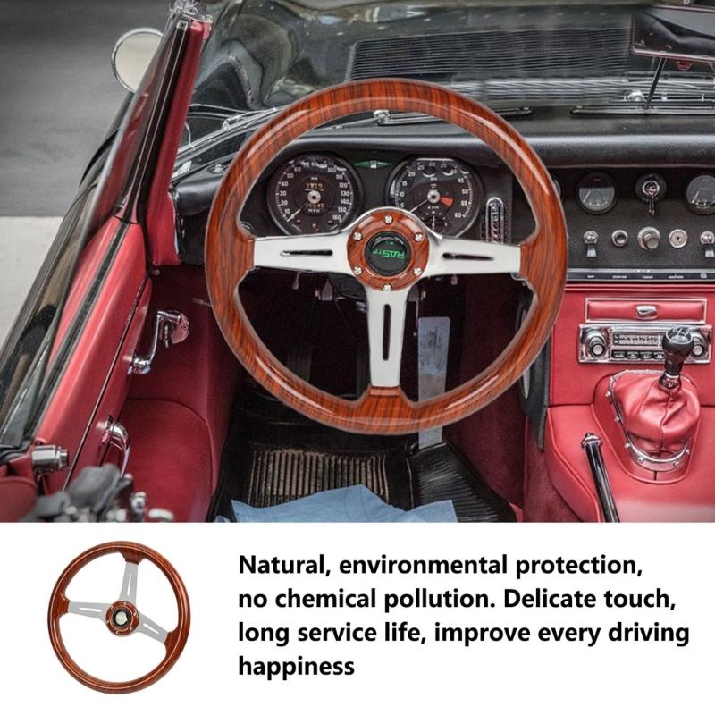 14-Inch Acrylic Steering Wheel for Car Mofification or Competitive Gaming Enhanced Control & Precision Easy Installation
