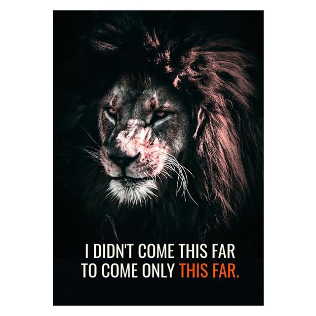 Лев Животное Декор Фреска Вдохновляющий Язык Плакат Картина на Холсте и Настенные Художественные Печати Для Гостиной Для Современного Домашнего Декора Без Рамы