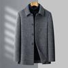 Winter Men's Double-sided Tweed Coat Removable Inner Liner Double-sided Tweed Business Casual Lapel Men's Jacket
