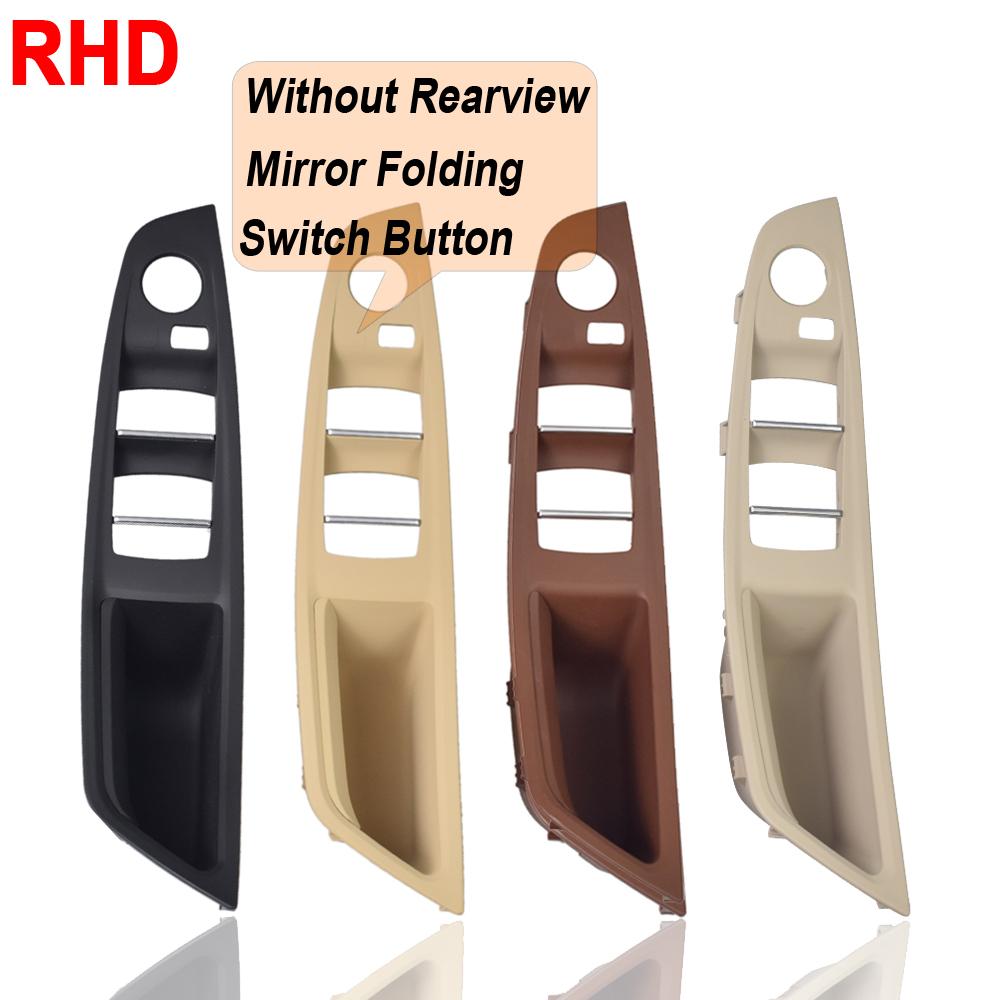 Upgraded Left Driver Side Inner Door Handle Panel Trim Beige Black For BMW 5 Series F10 F11 F18 520i 523i 525i 528i