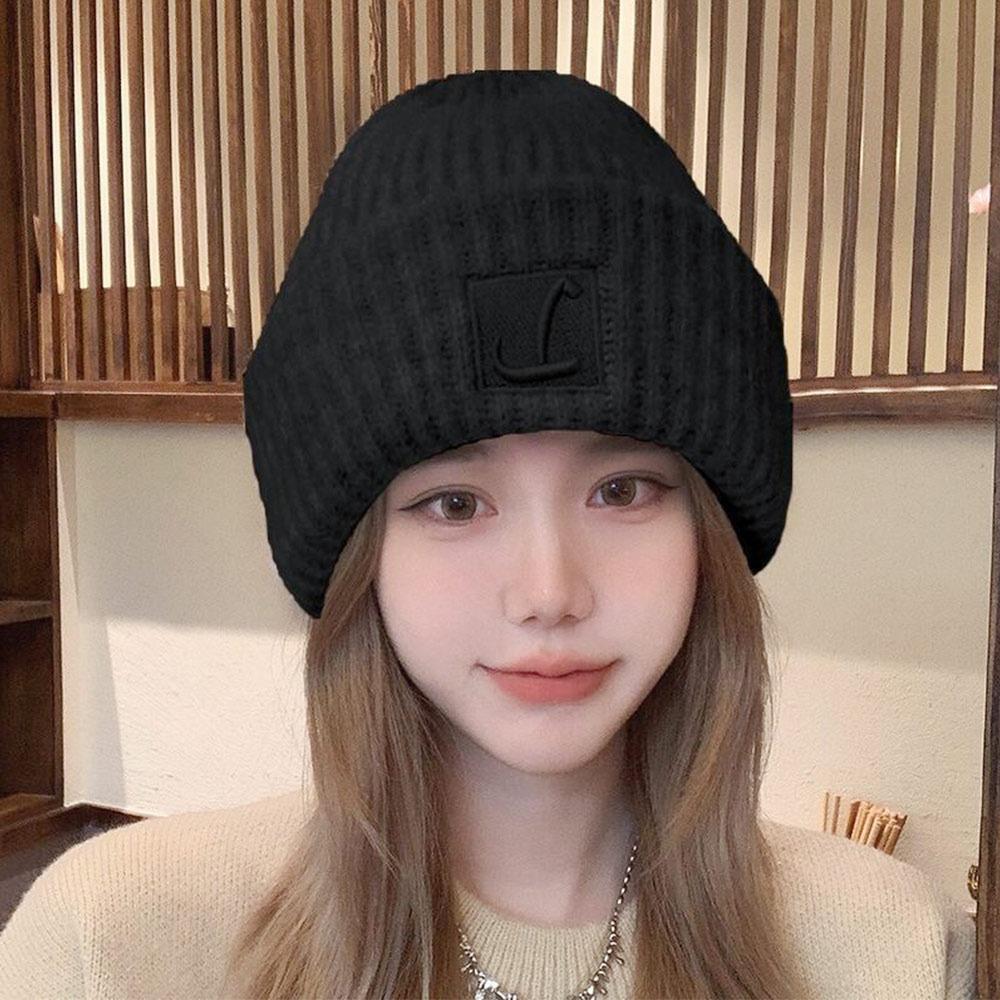 Windproof Beanies Knitted Ear Warmer Cap Casual Hip-hop Bonnet  Women