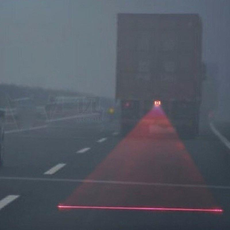 1 шт., светодиодный автомобильный лазерный противотуманный фонарь, задний сигнал безопасности вождения для предотвращения столкновений, красная линия, предупреждение о тормозе, стояночная сигнальная лампа