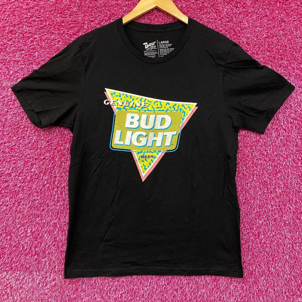 Brew City Beer Gear Оригинальная футболка Bud Light Пиво Ретро Стиль Размер L
