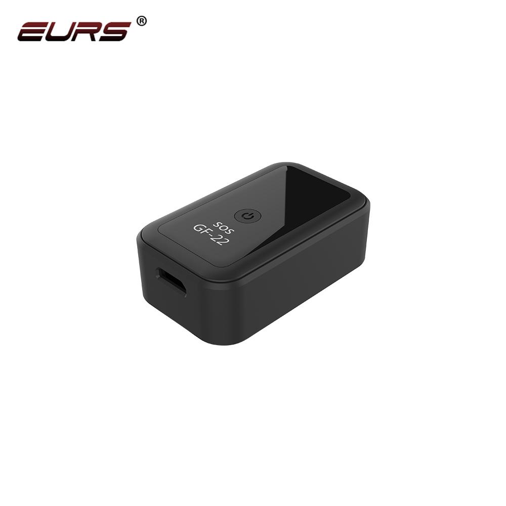 EURS GF22 Автомобильный GPS-трекер с магнитным малым местоположением, портативное устройство для защиты от потери, противоугонное устройство для отслеживания автомобиля, GPS-трекер с локатором