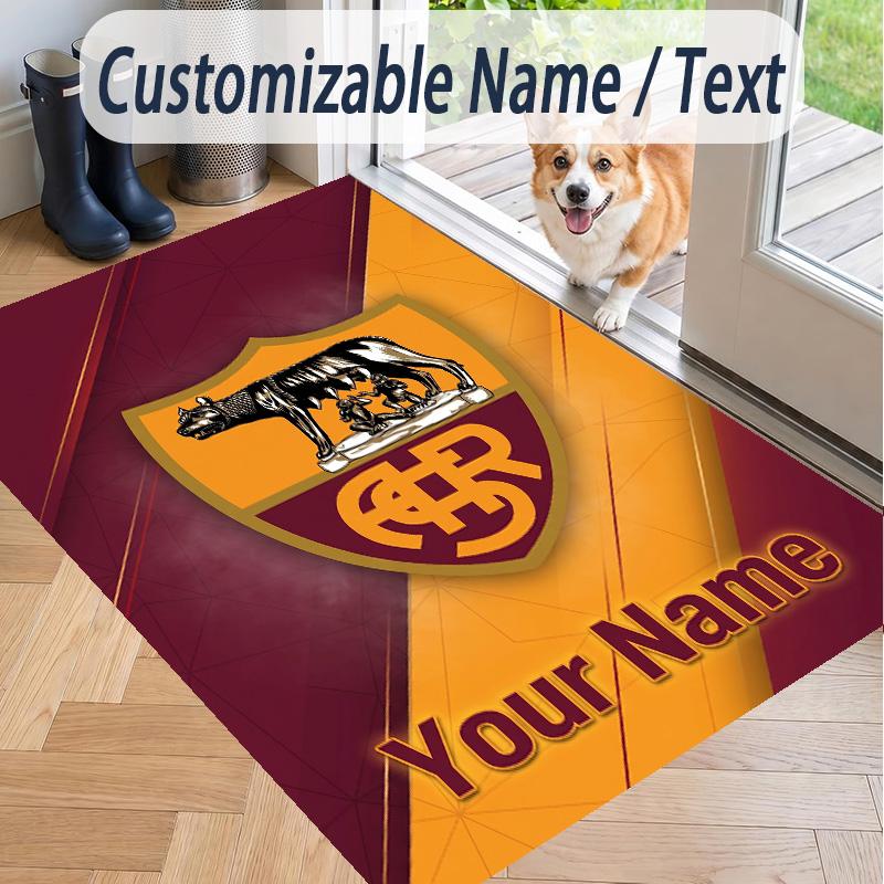 Custom Text Printed Rug AS Roma Non Slip Floor Carpet For Home Room Decor