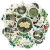 35pcs-50pcs Vintage Cottagecore Stickers Elegant Floral Stationery Stickers DIY Stickers For Laptop Motorcycle Luggage Phone