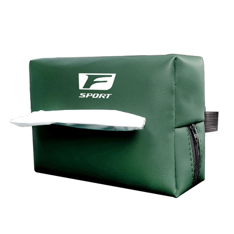 QDDY3 PU Leather Car Tissue Box Facial Tissue Storage Bag For Lexus FSPORT LBX NX RX 350h 450h ES UX 300e GS IS LS LX CT LC RC GX460