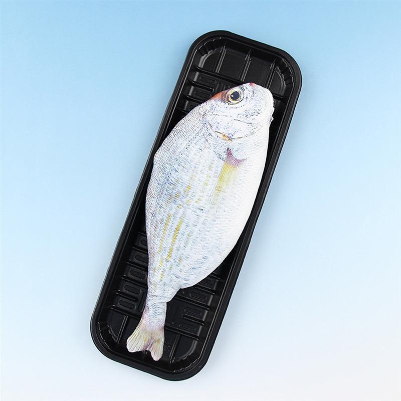 Милый пенал с имитацией рыбы, кавайный мультяшный пенал на молнии, большая вместительная портативная сумка для хранения, держатель для канцелярских принадлежностей, сумки для ручек