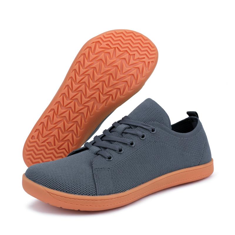 Обувь с широким носком, Дышащая спортивная обувь из летучего трикотажа, Обувь для пар, Повседневная обувь для походов, Свободная мужская и женская обувь