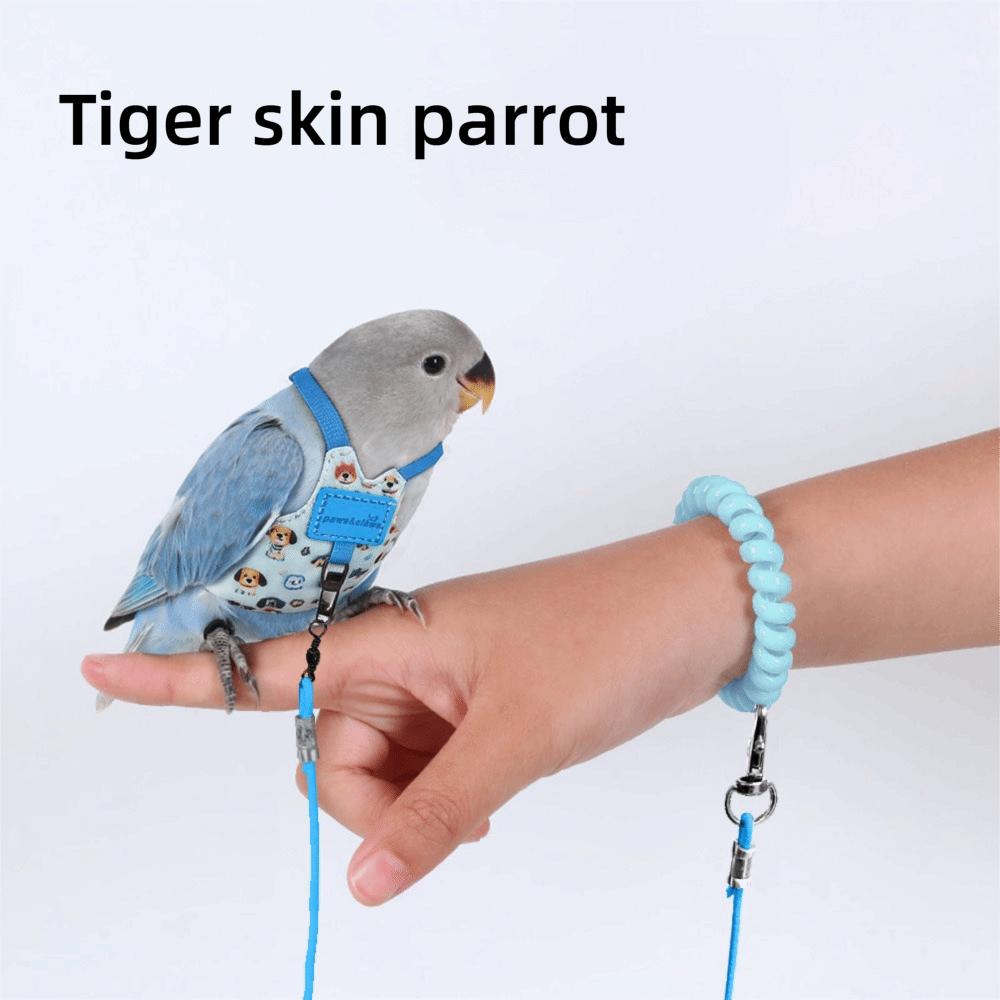 Adjustable Parrot Flying Harness Anti-Bite Parrot Flight Harness Bird Flight Suit Small Parrots