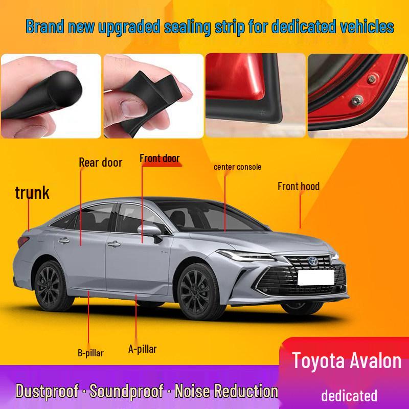 Полная шумоизоляционная уплотнительная лента для дверей автомобиля Toyota Avalon/Hybrid для снижения шума и защиты от пыли