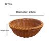 Hardness Rattan Wicker Woven Serving Baskets Household 10 Styles Bread Fruit Vegetables Basket Handwoven Hot Pot Platter