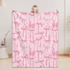 Bow Blanket For Boys Girls - 4 Sizes And 30 Plus Colors Custom Bow Blanket Gifts for Relatives And Friends
