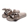New 2024 Shoes Women Shoes Summer Sandals Casual Shoes Buckle Sandals For Women Flat Bow Sequin Fashion Beach Sandals