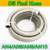 1M 3M 5M Universal Car Oil Gas Cooler Fuel Hose Tube Stainless Steel Braided Clamp Suit ide CPE Rubber AN4 AN6 AN8 AN10