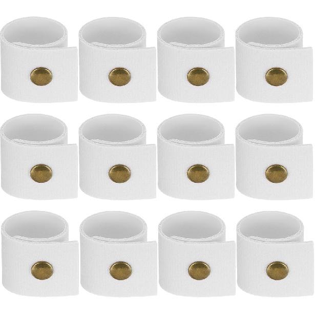 PATIKIL Napkin Rings, 12 Pcs Leather Napkin Rings Rustic Holder for Table Decor Thanksgiving Farmhouse Wedding Fall Banquets Dinner Party Ornaments