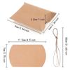 50/100PCS Pillow Candy Paper Box Kraft Paper Gift Packaging Box Candy Chocolate DIY Christmas Wedding Birthday Party Decoration