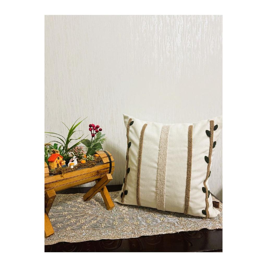 Hd Home Collection Bohemian Design Dal Serie Linen Punch Throw Pillow Cover (pan)