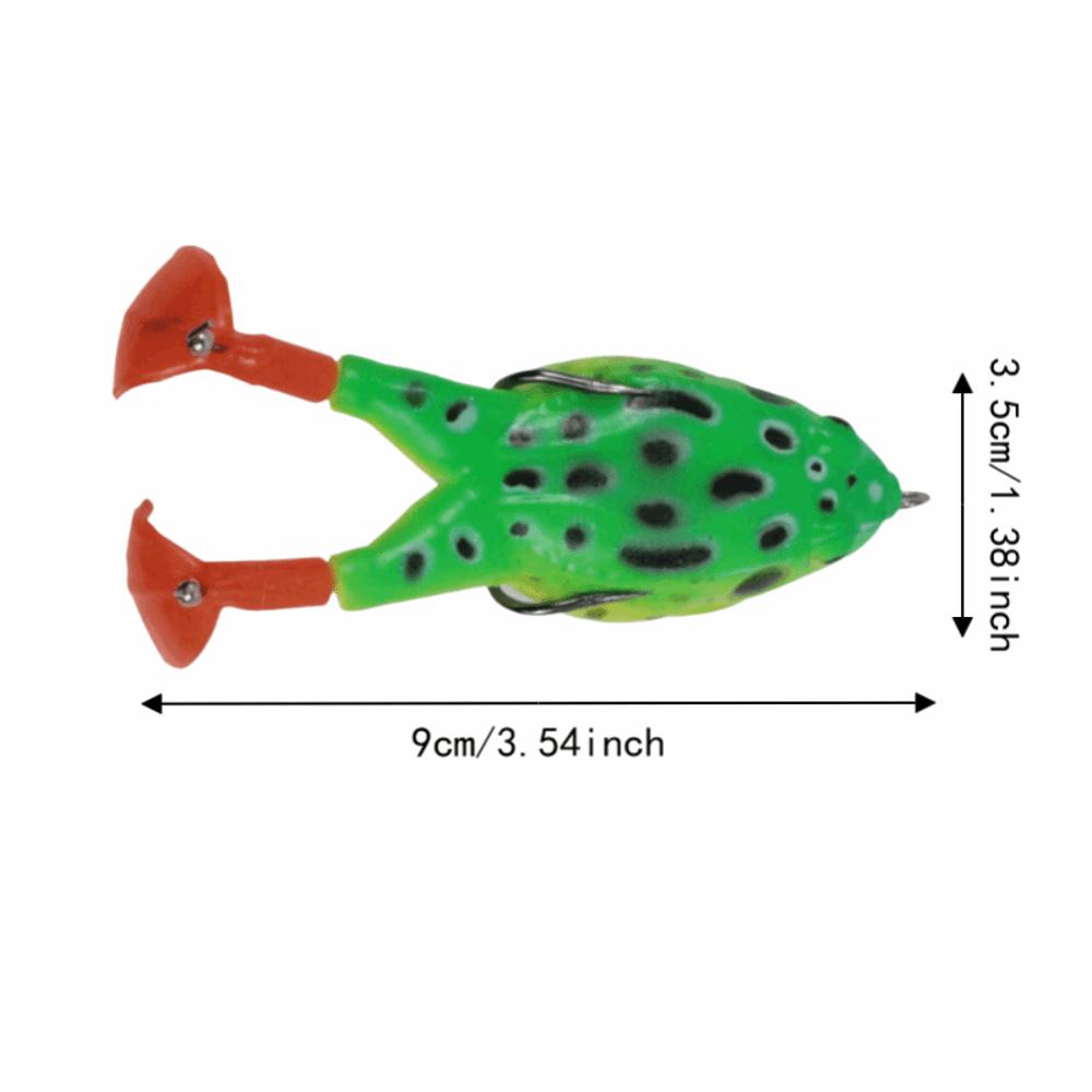 5PCS 12cm 9g Topwater Frog Lures Floating Simulation Fishing Lure Lifelike Frog Lures For Bass