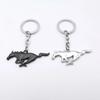 New 2026 Car Sticker Ford New 2025 Hot 1Pc Metal 3D Car Styling Keychain Running Horse Emblem Badge Keychain Keyring Key Chain f