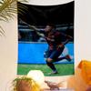 "Soccer Player Celebrating Goal" Patterned tapestry home decor, suitable for bedroom and living room, gift