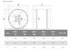 Industrial Duct Fan Arw 350, Metal - Rx 01-105