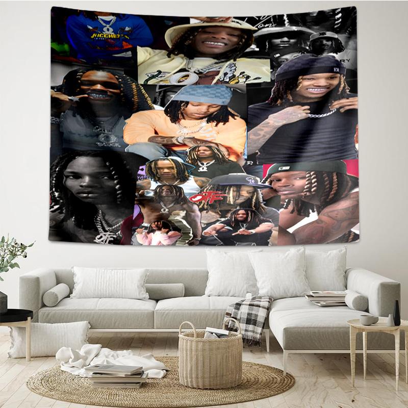 Rapper With Chains And Tattoos Tapestry Hanging for Bedroom,Livingroom, Playroom,Decor Art Room Wall Tapestry Holiday and Birthday Gifts