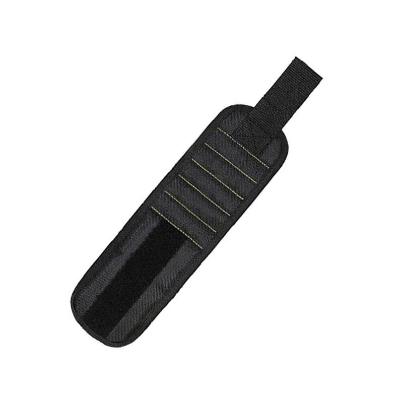 Magnetic Wristband for Holding Screws Nails Drilling Bits Wrist Tool Holder Belts with Strong Magnets Five Rows of Ten Magnets