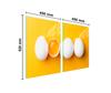 Glass protective plate for the stove 2x45x52 Kitchen
