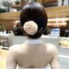 Cloth Flower Hair Clip Flexible Lazy Hair Curler Fashion Hair Bun Roller  Women Girls