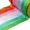 25Yards Metallic Ribbon Organza Ribbon For Wedding Party Decoration Gift Wrap Christmas Ribbons