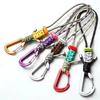 Locking Carabiner Clip Water Bottle Lanyard Braided Rope Paracord Keychain  Outdoor Use