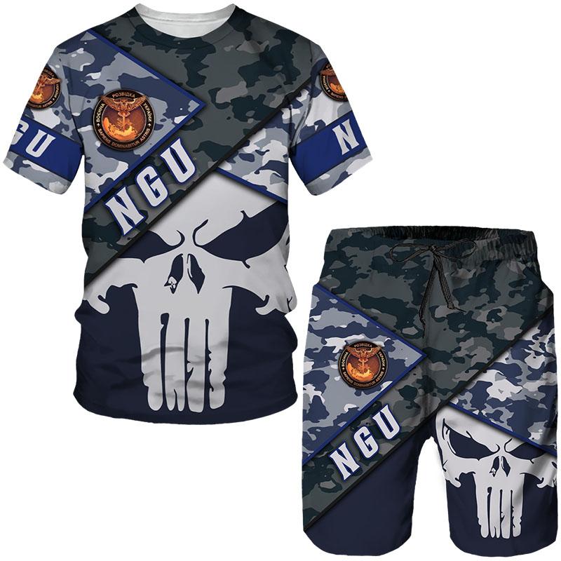 Мужские футболки/шорты/комплекты с 3D принтом украинского камуфляжа, военные армейские спортивные костюмы, одежда спецназа, мужской спортивный костюм