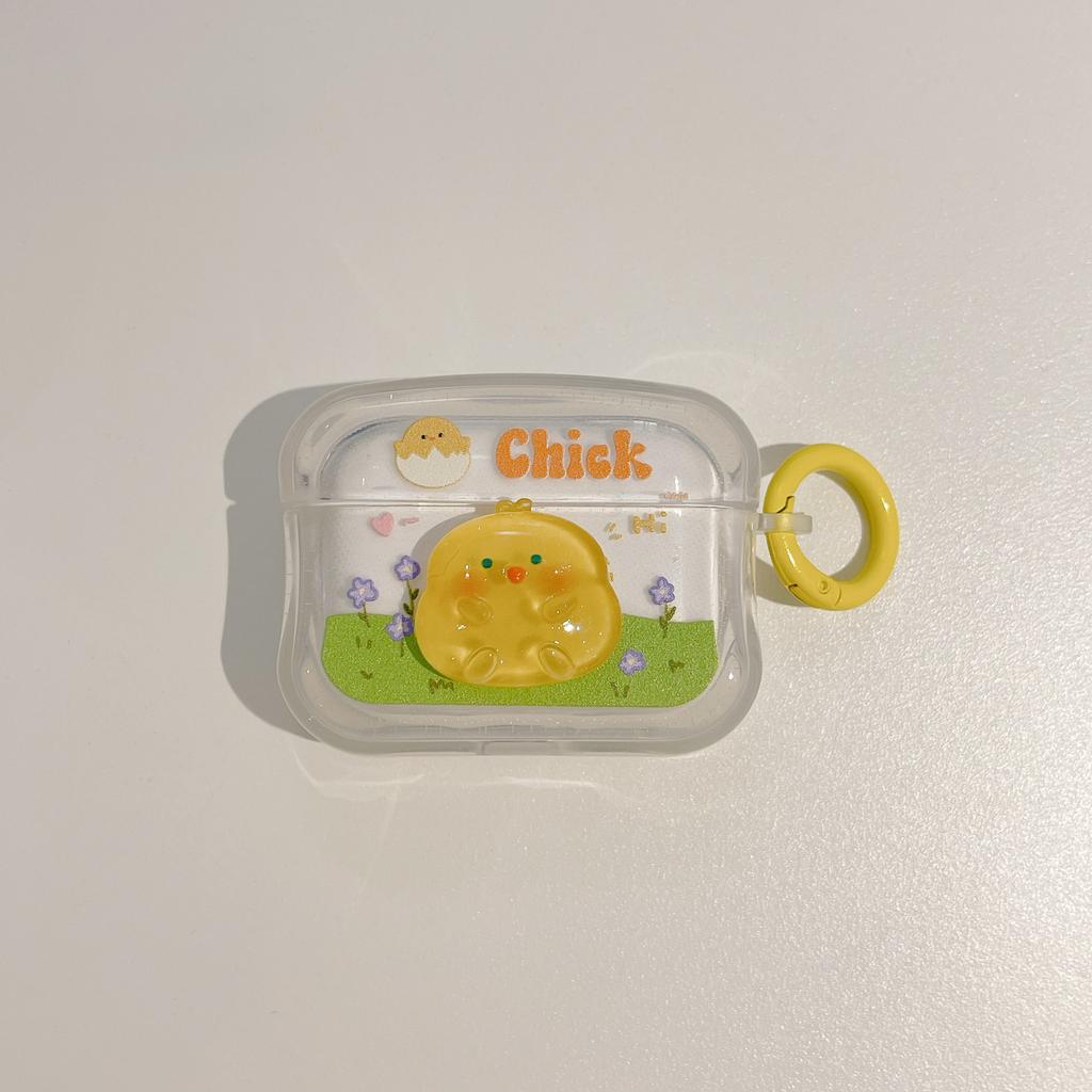 Противоударный чехол для наушников с милым цыплёнком для Airpod 3 1 2, беспроводная зарядная коробка с Bluetooth для Apple Air Pods Pro, 2-й чехол