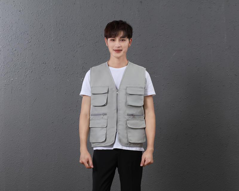 Волонтерский жилет с несколькими карманами и логотипом на заказ для общественных и фотографических мероприятий